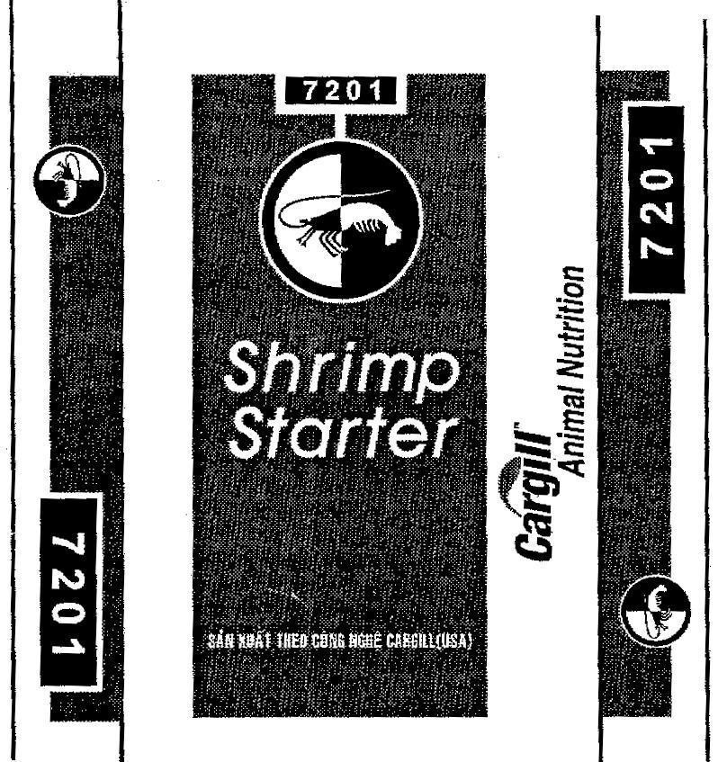 Mẫu nhãn hiệu SHRIMP STARTER CARGILL ANIMAL NUTRITION 7201