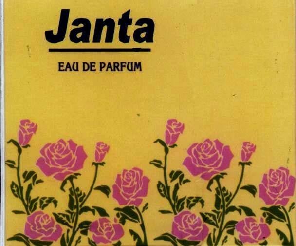 Mẫu nhãn hiệu JANTA EAU DE PARFUM