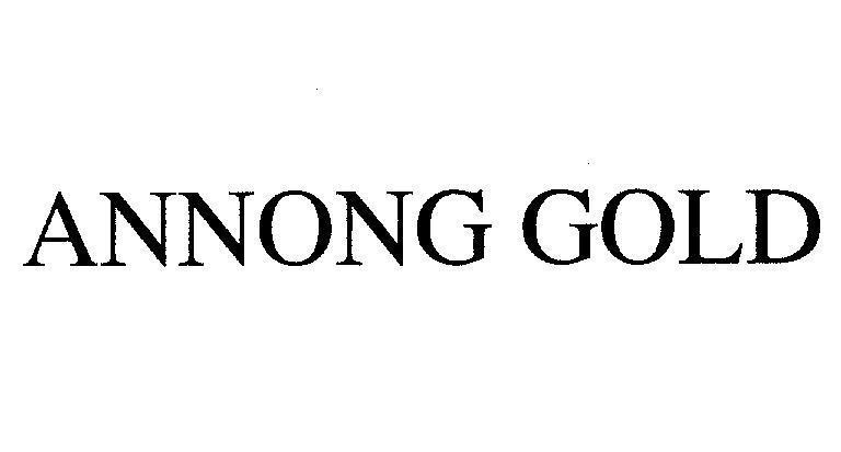 Mẫu nhãn hiệu ANNONG GOLD
