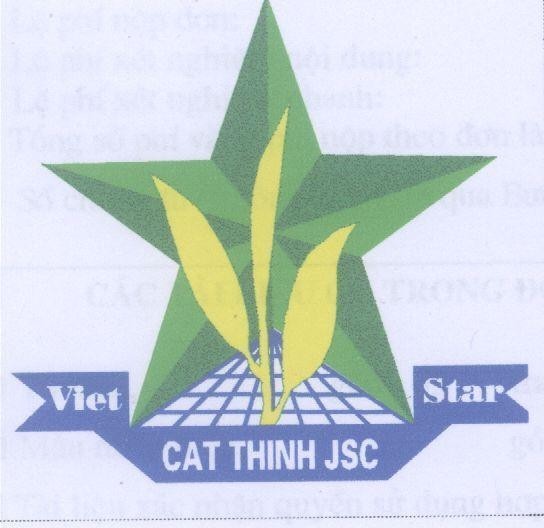 Mẫu nhãn hiệu VIET STAR CAT THINH JSC