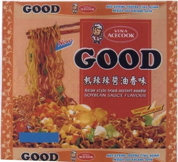 Mẫu nhãn hiệu VINA ACECOOK GOOD SOYBEAN SAUCE FLAVOUR