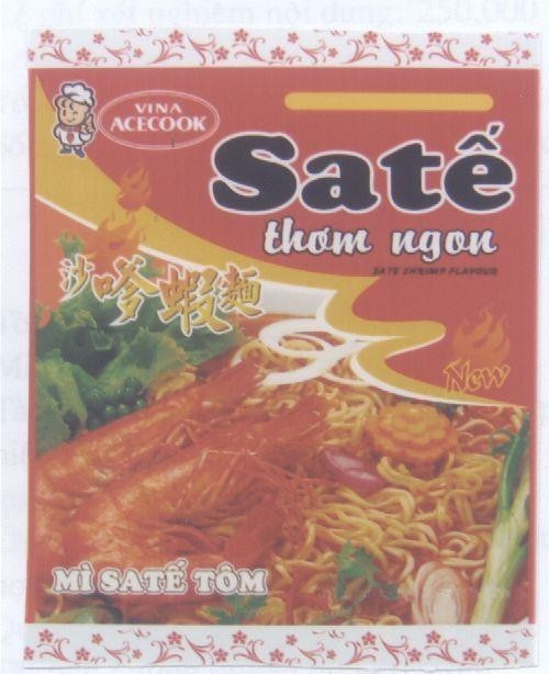 Mẫu nhãn hiệu VINA ACECOOK SATE THOM NGON MI SATE TOM