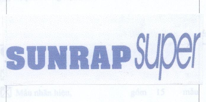 Mẫu nhãn hiệu SUNRAP SUPER