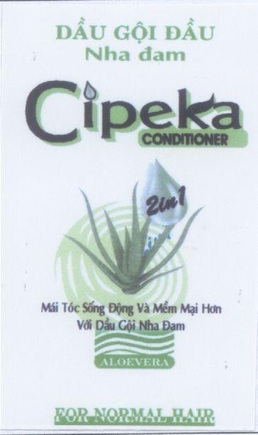 Mẫu nhãn hiệu Dầu Gội Đầu Nha Đam CIPEKA CONDITIONER 2IN1