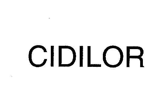 Mẫu nhãn hiệu CIDILOR