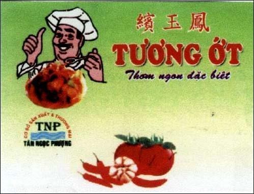 Mẫu nhãn hiệu CƠ Sở SảN XUấT & THƯƠNG MạI TNP TÂN NGọC PHƯợNG ZENG YU FENG TƯƠNG ớT