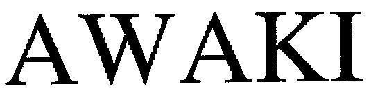 Mẫu nhãn hiệu AWAKI