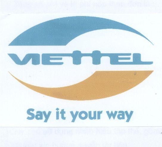 Mẫu nhãn hiệu VIETTEL SAY IT YOUR WAY