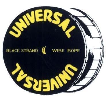 Mẫu nhãn hiệu UNIVERSAL BLACK STRAND WIRE ROPE