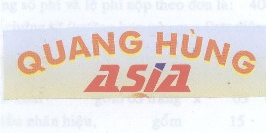 Mẫu nhãn hiệu Quang Hùng ASIA