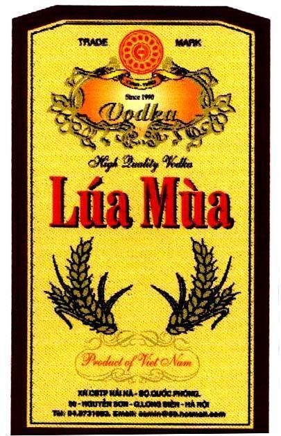 Mẫu nhãn hiệu LUA MUA , CAMIN