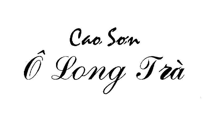 Mẫu nhãn hiệu MAU SON Ô LONG TRA