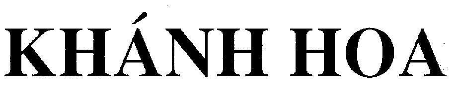 Mẫu nhãn hiệu Khánh Hoa