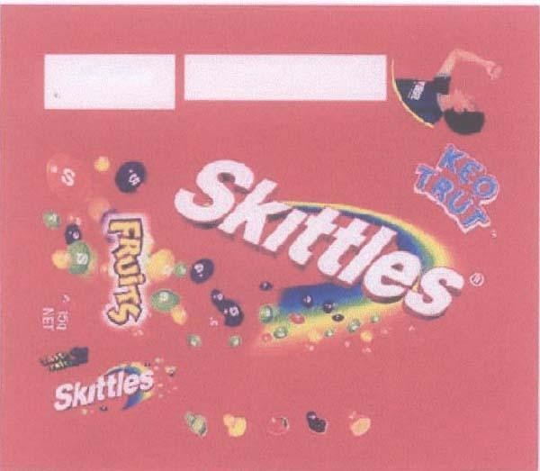 Mẫu nhãn hiệu SKITTLES, TASTE THE RAINBOW