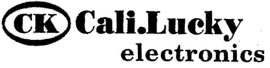 Mẫu nhãn hiệu CK CALI LUCKY ELECTRONICS