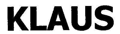 Mẫu nhãn hiệu KLAUS