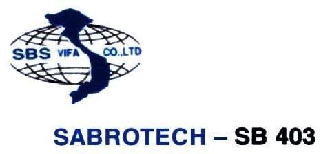 Mẫu nhãn hiệu SBS VIFA CO.,LTD SABROTECH SB 403