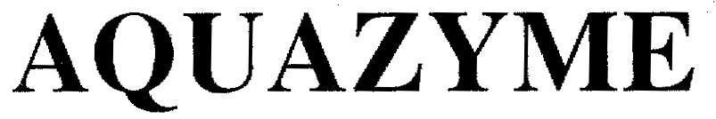 Mẫu nhãn hiệu AQUAZYME