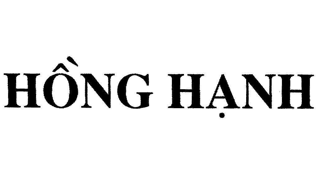 Mẫu nhãn hiệu HồNG HạNH