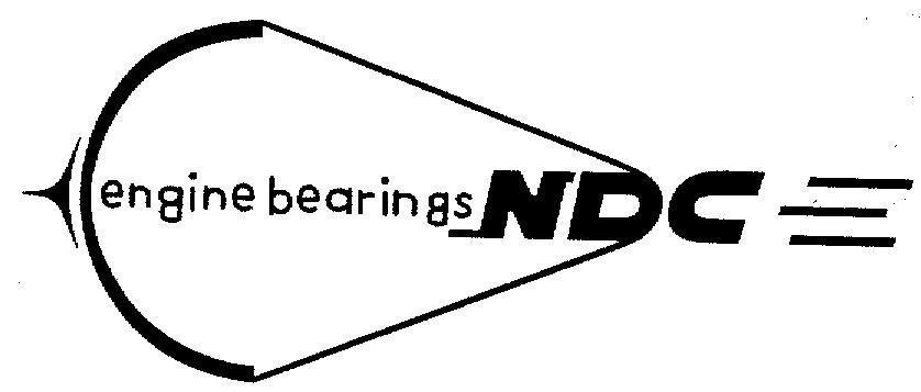 Mẫu nhãn hiệu ENGINE BEARINGS NDC