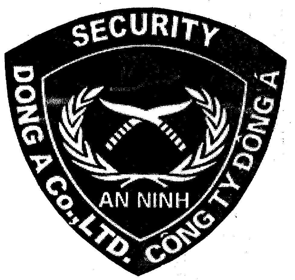 Mẫu nhãn hiệu DA AN NINH SECURITY CÔNG TY ĐÔNG á DONG A CO.,LTD