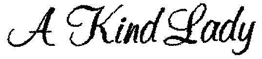Mẫu nhãn hiệu A KIND LADY