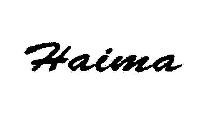 Mẫu nhãn hiệu HAIMA
