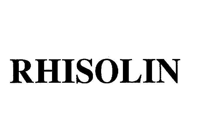 Mẫu nhãn hiệu RHISOLIN