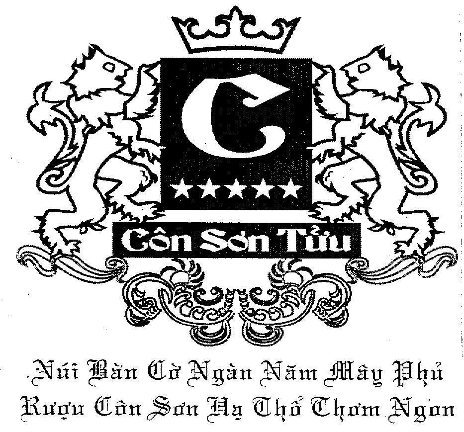 Mẫu nhãn hiệu C CON SON TUU Núi Bàn Cờ Ngàn Năm Mây Phủ Rượu Côn Sơn Hạ Thỏ Thơm Ngon