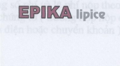 Mẫu nhãn hiệu EPIKA LIPICE