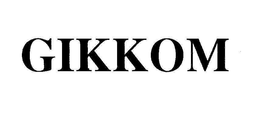 Mẫu nhãn hiệu GIKKOM