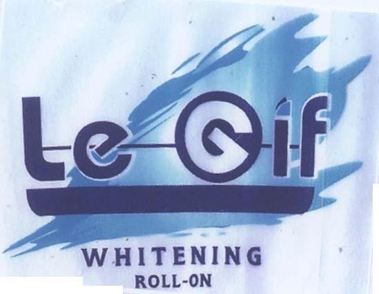 Mẫu nhãn hiệu LE GIF WHITENING ROLL-ON