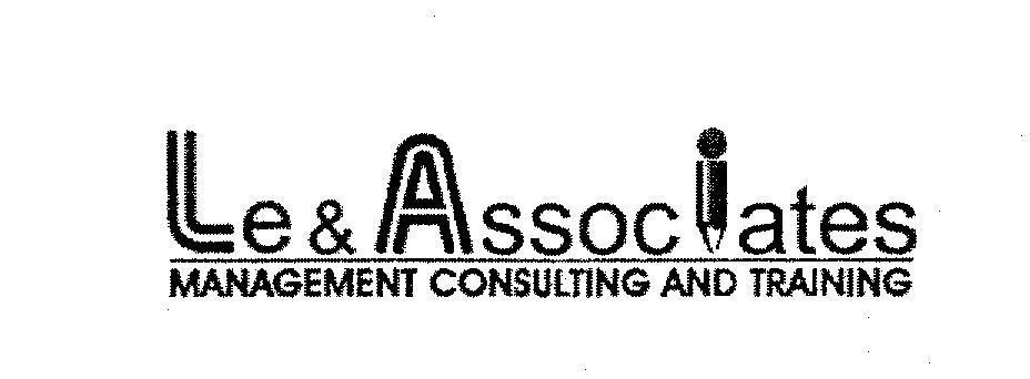Mẫu nhãn hiệu LE & ASSOCIATES MANAGEMENT CONSULTING AND TRAINING