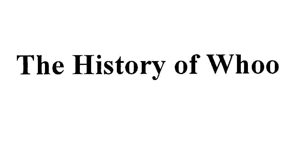 Mẫu nhãn hiệu THE HISTORY OF WHOO