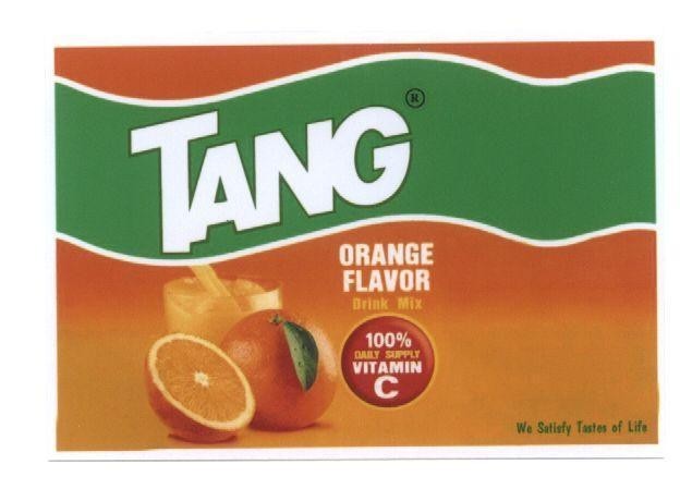 Mẫu nhãn hiệu TANG ORANGE FLAVOR DAILY SUPPLY VITAMIN C KRAFT FOODS WE SATISFY TASTER OF LIFE