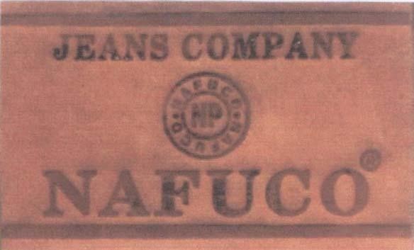 Mẫu nhãn hiệu NAFUCO NP JEANS COMPANY