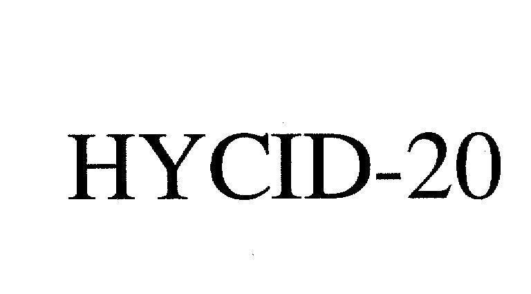 Mẫu nhãn hiệu HYCID-20