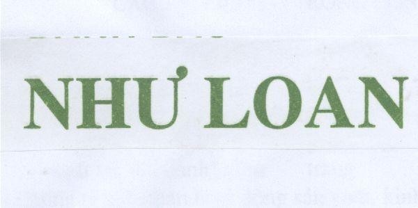 Mẫu nhãn hiệu NHƯ LOAN