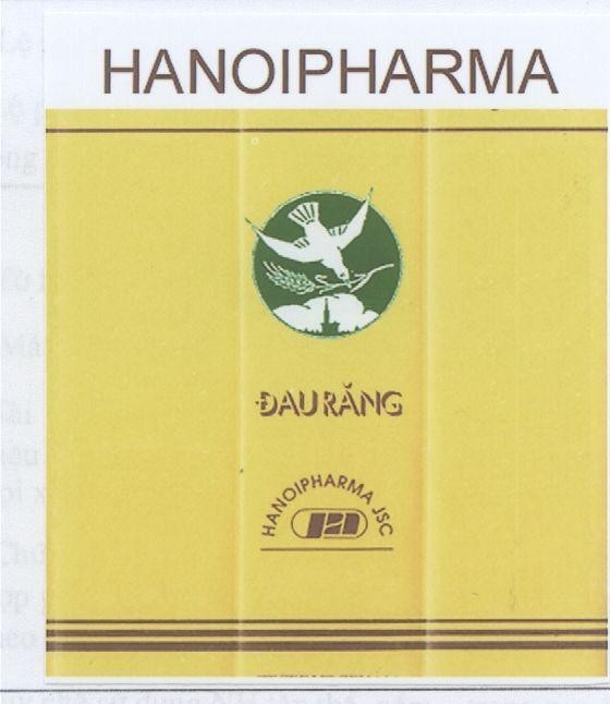 Mẫu nhãn hiệu HANOIPHARMA ĐAU RĂNG HANOIPHARMA JSC PA