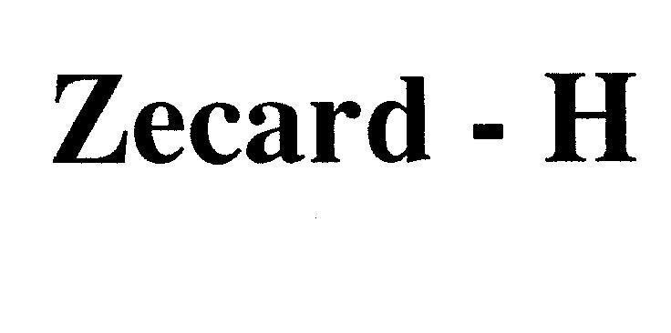 Mẫu nhãn hiệu ZECARD-H