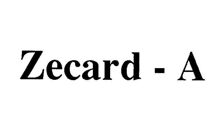 Mẫu nhãn hiệu ZECARD-A