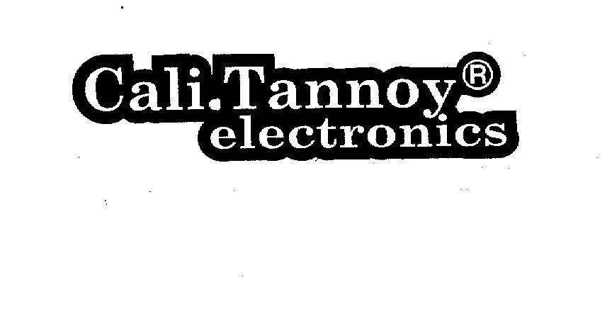 Mẫu nhãn hiệu CALI.TANNOY ELECTRONICS