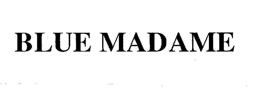 Mẫu nhãn hiệu BLUE MADAME