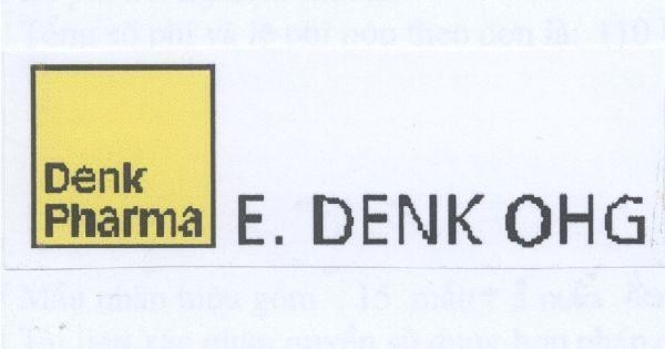 Mẫu nhãn hiệu DENK PHARMA E. DENK OHG