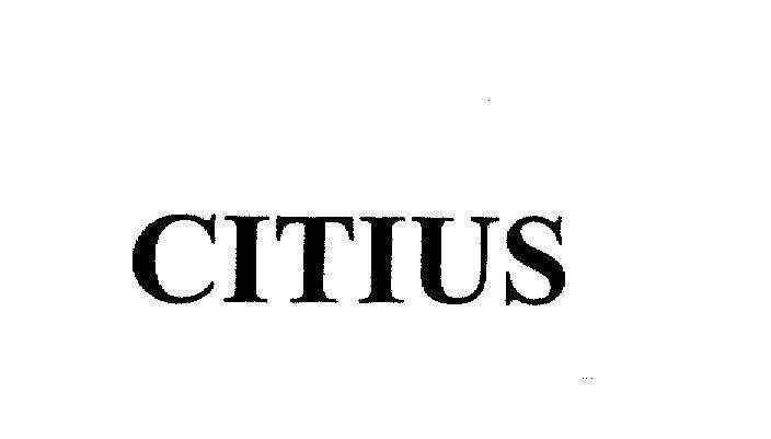 Mẫu nhãn hiệu CITIUS