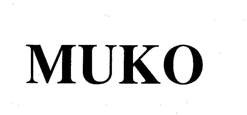 Mẫu nhãn hiệu MUKO