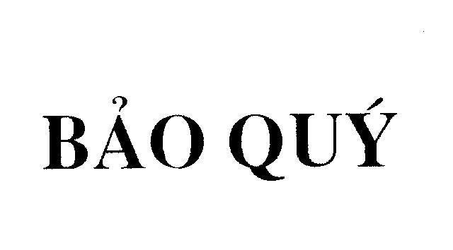 Mẫu nhãn hiệu Bảo Quý