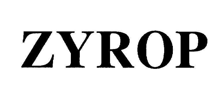 Mẫu nhãn hiệu ZYROP
