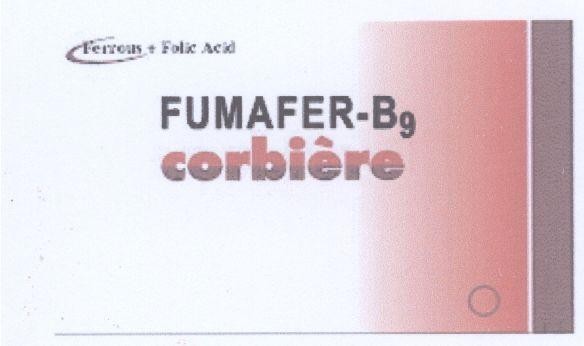 Mẫu nhãn hiệu FERROUS + FOLIC ACID FUMAFER-B9 CORBIERE