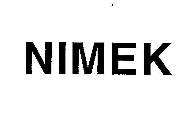 Mẫu nhãn hiệu NIMEK